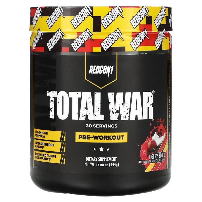 Redcon1, Total War, Pre-Workout, Tiger’s Blood Cherry & Coconut, 15.66 oz (444 g)