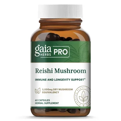 Reishi Mushroom 60 capsules by Gaia Herbs PRO