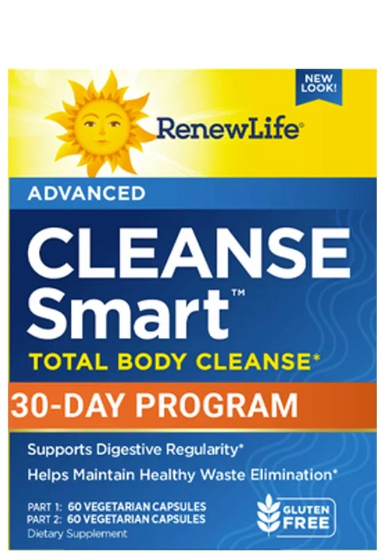 Renew Life Advanced Cleanse Smart Total Body Cleanse 30-Day Program (Formerly 14-Day Cleanse Smart)