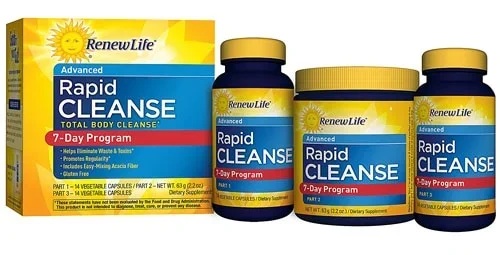 Renew Life, TOTAL BODY RAPID CLEANSE 7 DAY, 3 Kit
