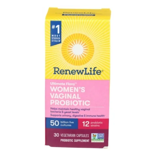 Renew Life, Ultimate Flora Women’s Vaginal Probiotic 50 Billionc, 30 Capsules