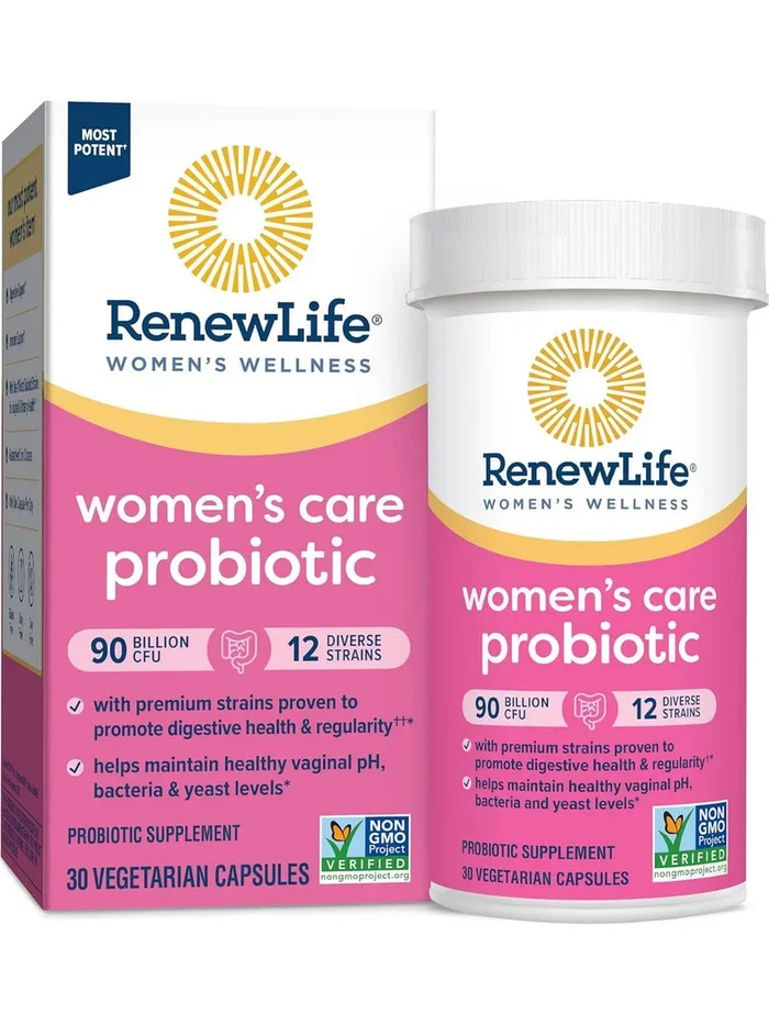 RenewLife, Women’s Care Probiotic 90 Billion Live Cultures, 30 Vegetarian Capsules