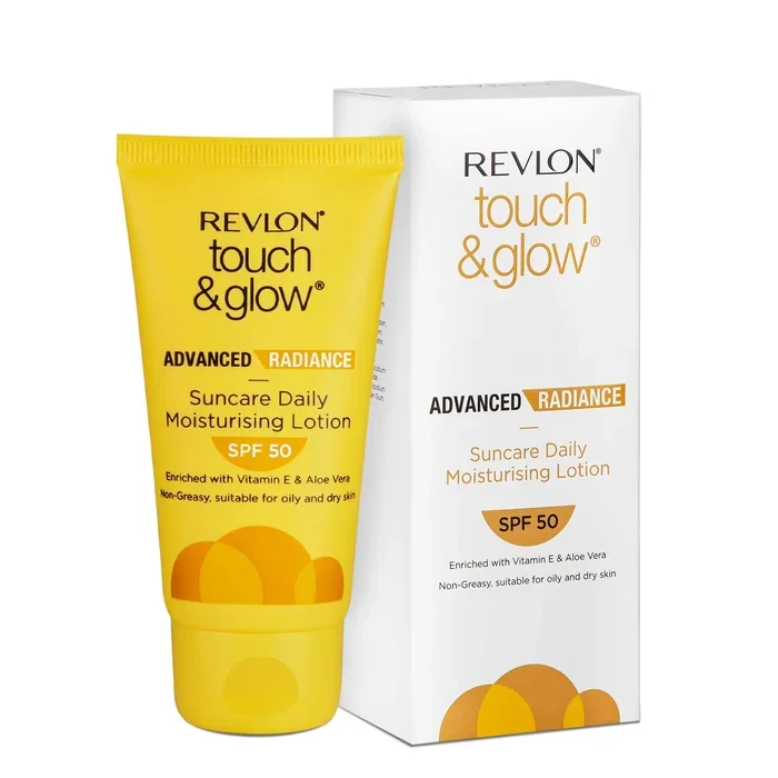Revlon Touch & Glow Advanced Radiance Sun Care Daily Moisturizing Lotion SPF 50 – 50 GM