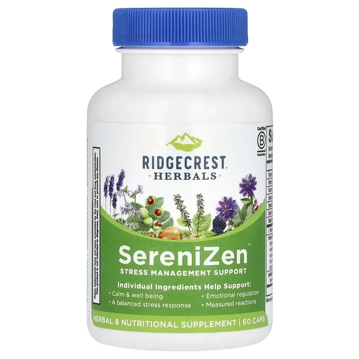 Ridgecrest Herbals, SereniZen, 60 Capsules