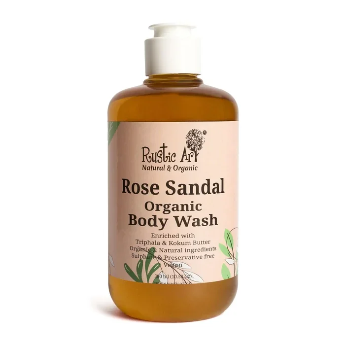 Rustic Art Rose Sandal Body Wash – 300 ML