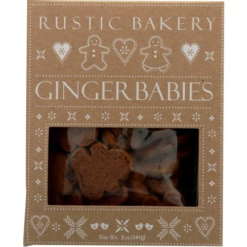 Rustic Bakery, Cookie Mini Gngrbrd Bby, 5 Oz(Case Of 12)