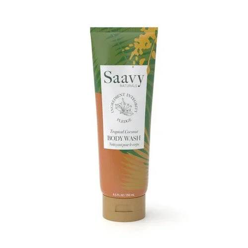 Saavy Naturals, Tropical Coconut Body Wash, 8.5 Oz