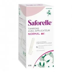 Saforelle Organic Cotton Tampon Normal with Applicator x 16