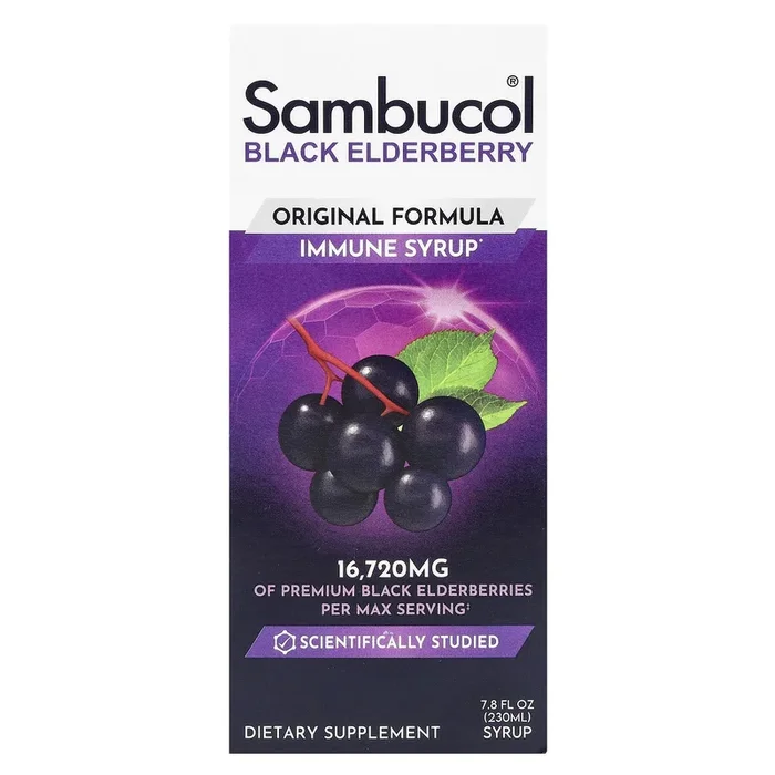 Sambucol, Black Elderberry Immune Syrup, Original Formula, 7.8 fl oz (230 ml)