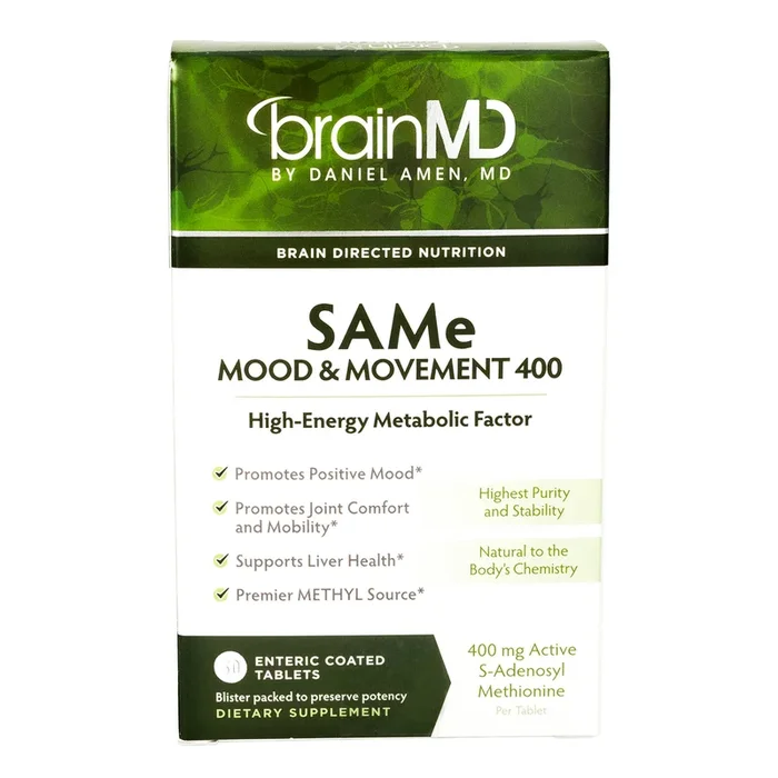 SAMe Mood & Movement 400 30 tabs by BrainMD