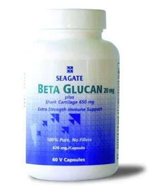 Seagate Vitamins Beta Glucan 20mg & Shark Cartilage 650mg 60 Capsule