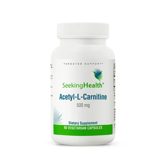 Seeking Health Acetyl-L-Carnitine – Acetyl-L-Carnitine Supplement – Supports Energy, Healthy Fat Metabolism, & Memory Health – 500 mg, 90 Capsules