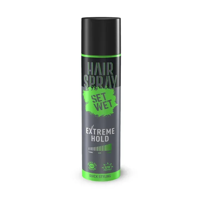 Set Wet Hair Spray for Men Extreme Hold – 200 ML