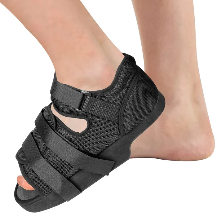 Shuyan Jiao Heel Wedge Healing Shoe Post Op Shoes Lightweight Heel Relief Medical Orthopedic Foot Brace Off-loading Shoes for Heel or Ankle Pain Ulcerations Feet Wounds for Men and Women (Large)