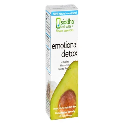 Sidda Flower Essences, Cells Salts + Flower Essences – Emotional Detox, 1 Oz