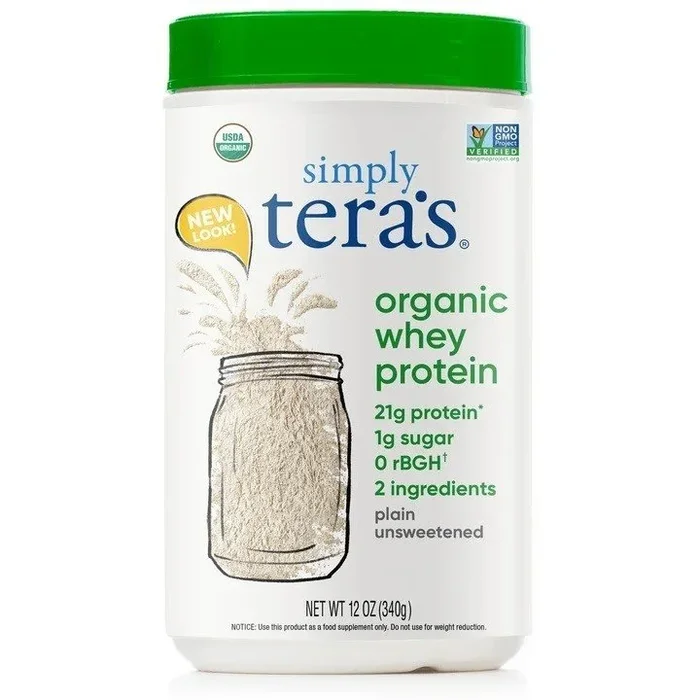 Simply Tera’s Whey Protein-Organic Plain 12 oz Powder