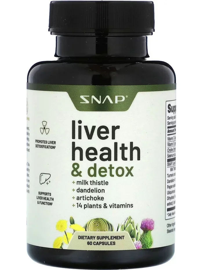Snap Supplements, Liver Health and Detox, 60 Capsules