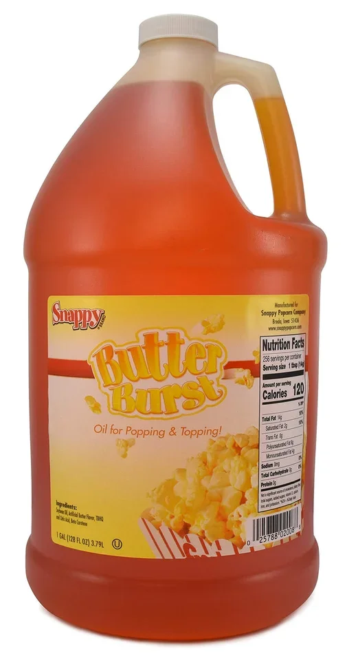 SNAPPY Butter Burst Popcorn Oil, 1 Gallon