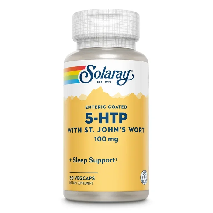 Solaray, 5-Htp With St. John’s Wort 100 mg, 30 VegCaps
