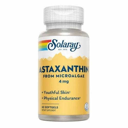 Solaray, Astaxanthin, 4 mg, 60 Softgels