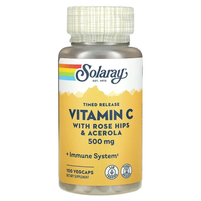 Solaray, C With Bioflavonoids 500 mg, 100 VegCaps