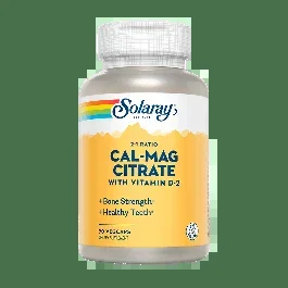 Solaray Cal-mag Citrate 2:1 Ratio With Vitamin D-2–90 Vegcaps