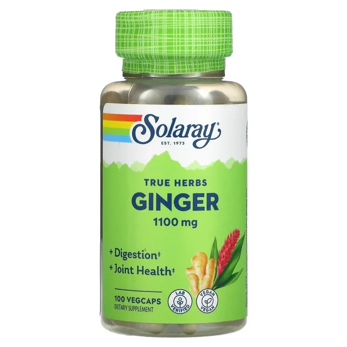Solaray, Ginger Root 550 mg, 100 VegCaps