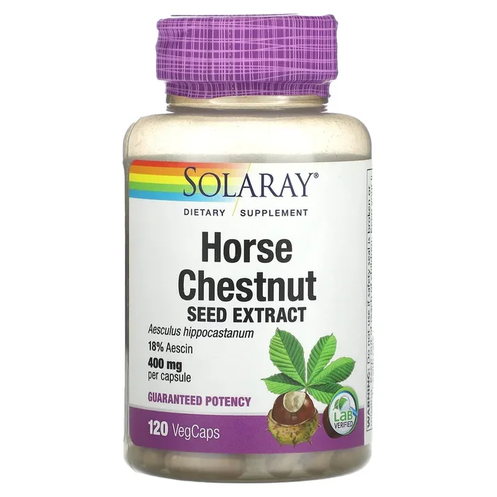 Solaray, Horse Chestnut Extract 400mg, 120 VegCaps