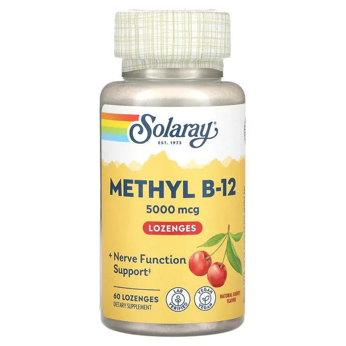 Solaray, Methyl B-12 5000 Mcg, 60 Lozenges