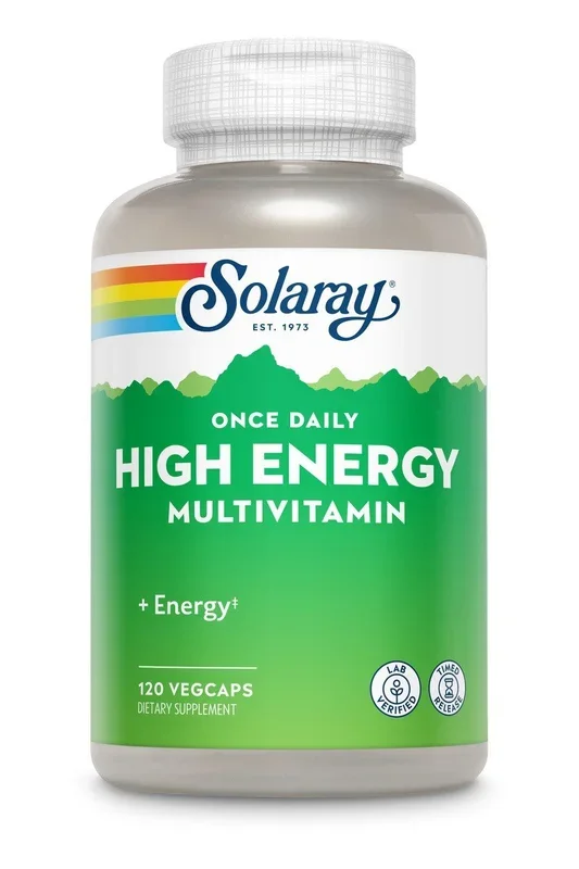Solaray Two-Stage, Timed-Release Once Daily High Energy 120 VegCaps