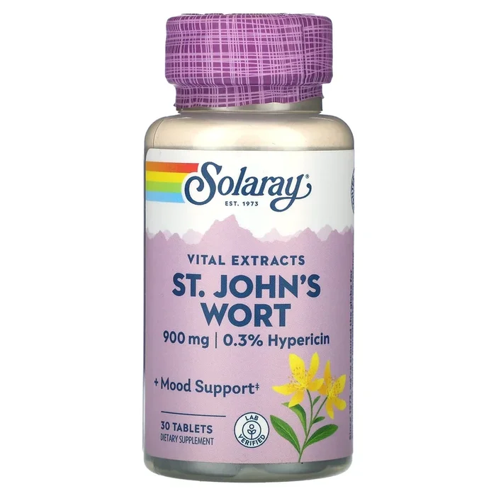 Solaray, Vital Extracts, St. John’s Wort, 900 mg, 30 Tablets