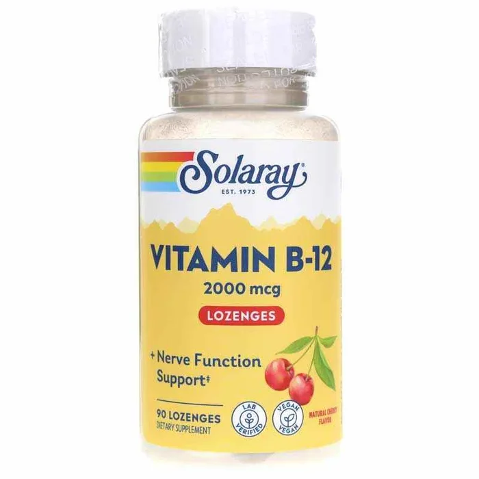 Solaray Vitamin B-12 2000 Mcg in Natural Cherry Flavor