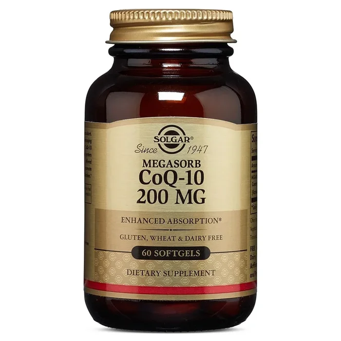 Solgar, CoQ-10, 200 mg, Megasorb, Coenzyme, 60 Softgels