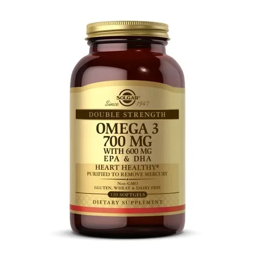 Solgar, Double Strength Omega-3, 700 mg, 120 SoftGels