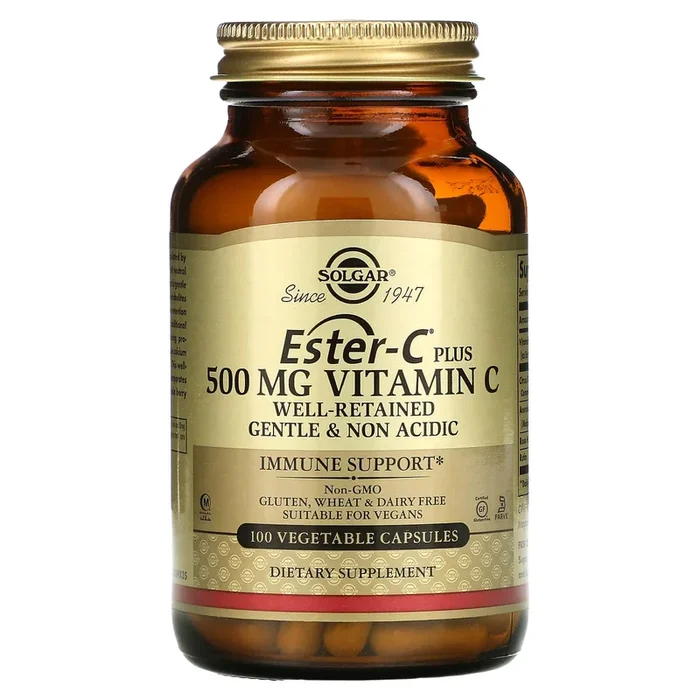 Solgar, Ester-C Plus 500 mg, 100 Vegetable Capsules