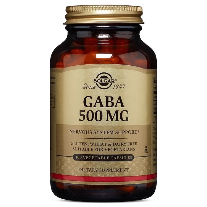 Solgar, Gaba 500 mg, 100 Vegetable Capsules