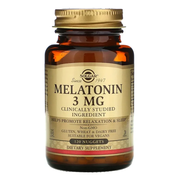 Solgar, Melatonin 3 mg, 120 Nuggets