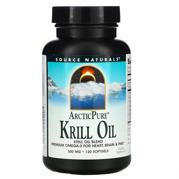 Source Naturals, Arctic Pure Krill Oil 500 mg, 120 Softgels