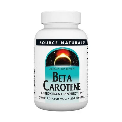 Source Naturals, Beta Carotene, 25000 IU, 250 Softgel