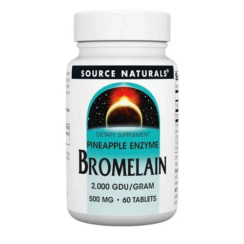 Source Naturals, Bromelain, 500 mg, 2000 GDU/G 60 Tabs