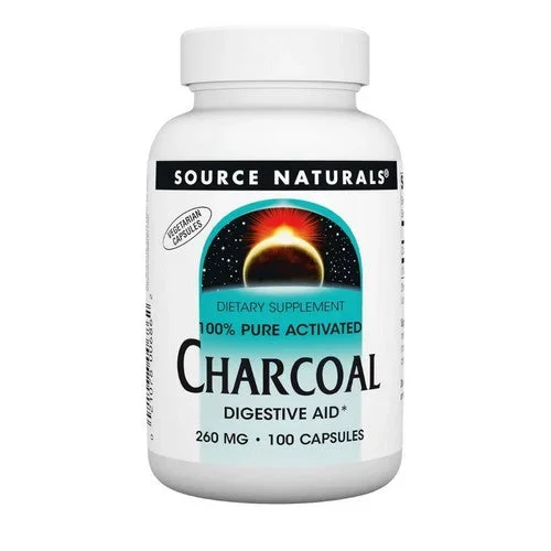 Source Naturals, Charcoal, 260 MG, 100 Caps