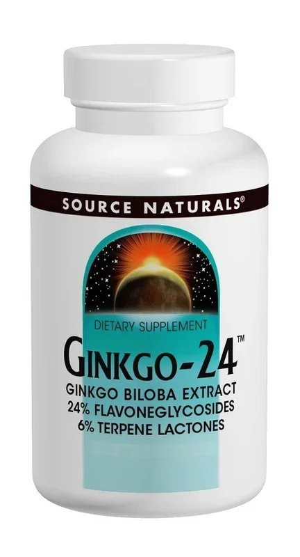 Source Naturals, Inc. Ginkgo 24 Biloba Extract 120mg 30 Tablet