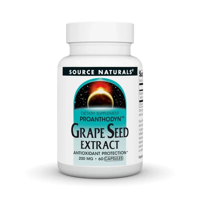 Source Naturals, Inc. Grape Seed Extract (Proanthodyn) 200mg 60 Capsule