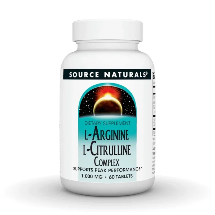 Source Naturals, Inc. L Arginine L Citrulline Complex 60 Tablet
