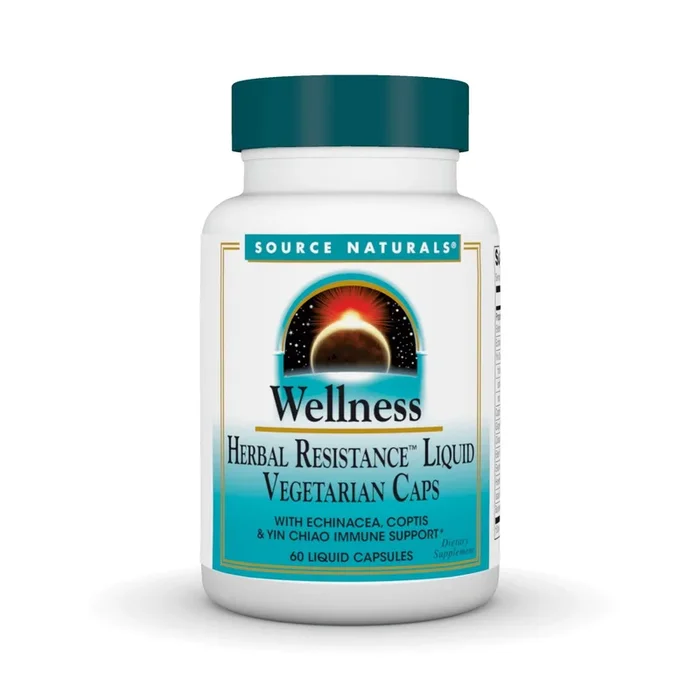Source Naturals, Inc. Wellness Herbal Resistance 60 Liquid Veg Capsule