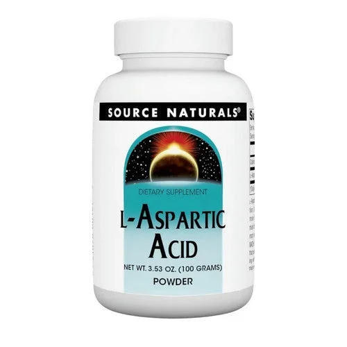 Source Naturals, L-Aspartic Acid Powder, 3.53 oz (100 gms)
