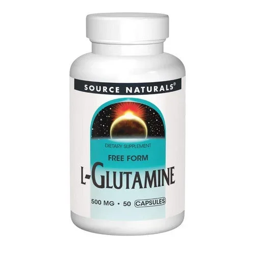 Source Naturals, L-Glutamine, 500 mg, 50 Caps