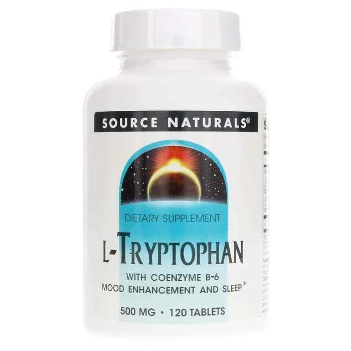 Source Naturals L-Tryptophan 500 Mg with Coenzyme B-6