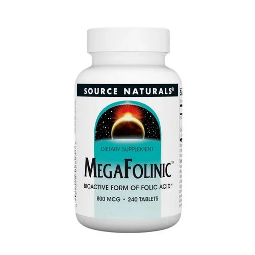 Source Naturals, MegaFolinic, 800 mcg, 240 Tabs