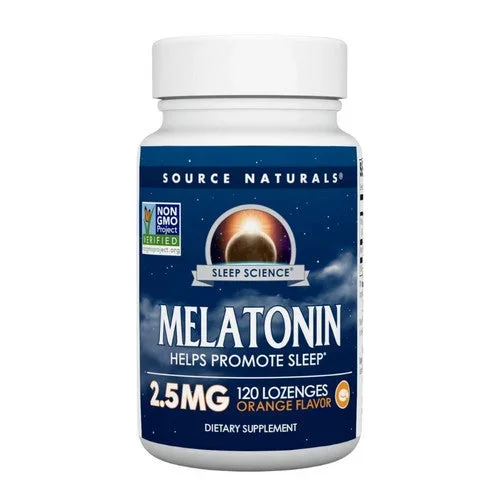 Source Naturals, Melatonin, 2.5 mg, Sublingual Orange 120 Tabs